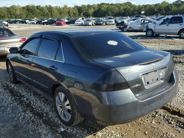 3HGCM56487G705841 - 2007 HONDA ACCORD LX BLACK photo 3