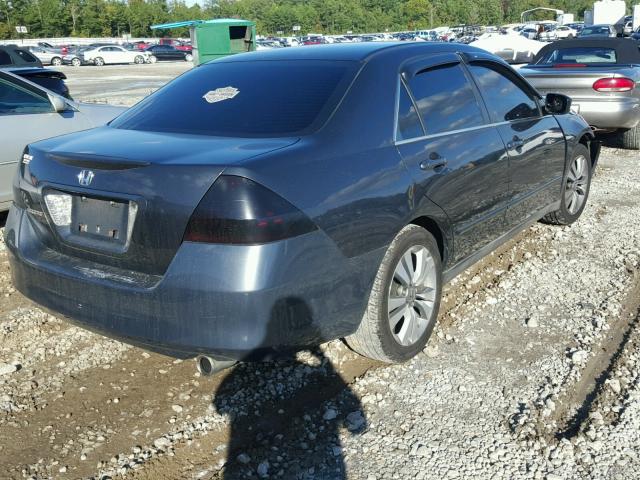 3HGCM56487G705841 - 2007 HONDA ACCORD LX BLACK photo 4