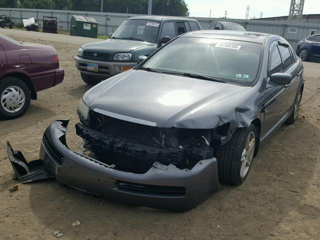 19UUA66265A082443 - 2005 ACURA TL GRAY photo 2