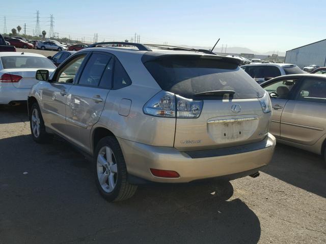 2T2GK31U77C020317 - 2007 LEXUS RX 350 GOLD photo 3