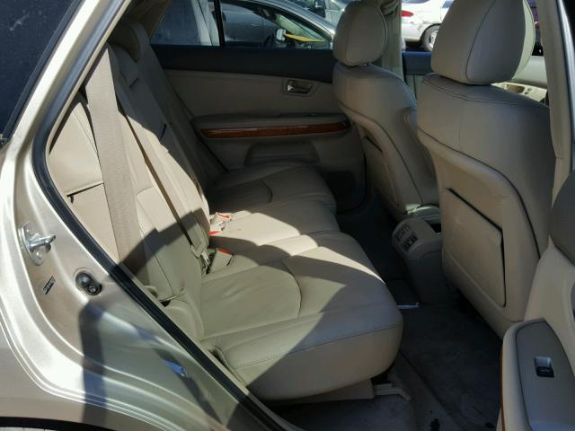 2T2GK31U77C020317 - 2007 LEXUS RX 350 GOLD photo 6