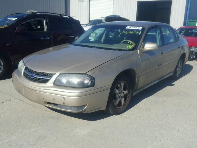 2G1WH52K959383361 - 2005 CHEVROLET IMPALA GOLD photo 2