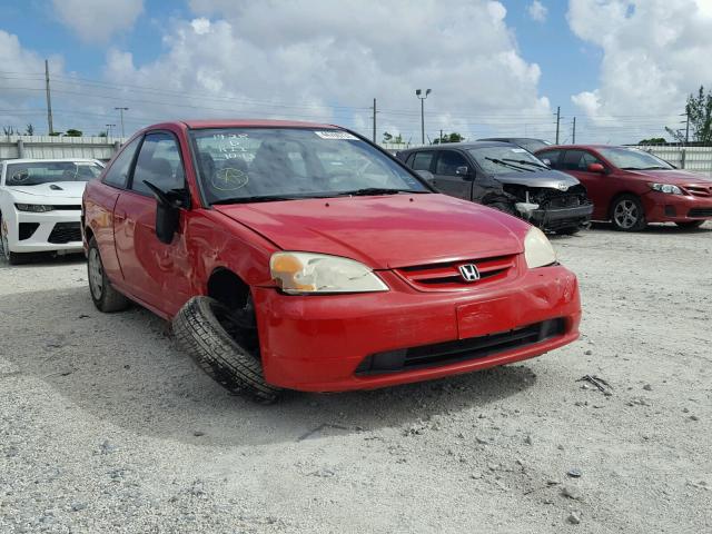 1HGEM22573L061428 - 2003 HONDA CIVIC RED photo 1