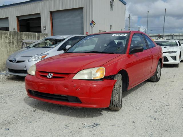 1HGEM22573L061428 - 2003 HONDA CIVIC RED photo 2