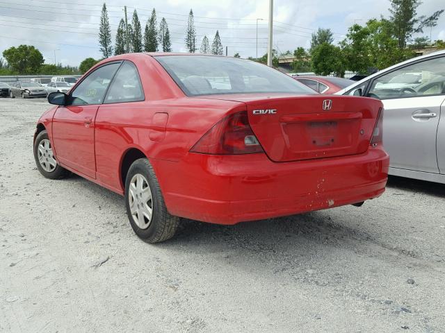 1HGEM22573L061428 - 2003 HONDA CIVIC RED photo 3