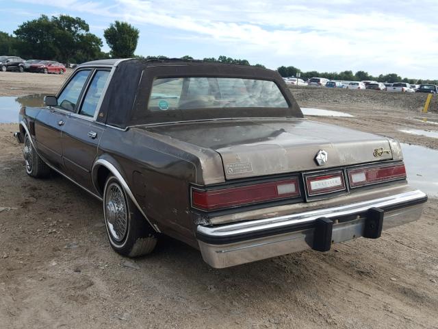 1C3BF66P2HX709907 - 1987 CHRYSLER FIFTH AVEN BROWN photo 3