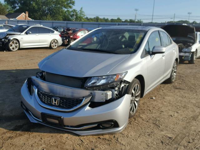 19XFB2F93EE048323 - 2014 HONDA CIVIC EXL 银色 照片 2