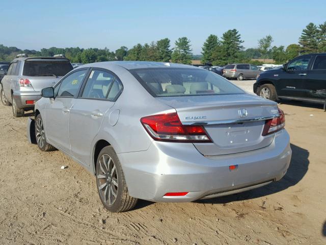 19XFB2F93EE048323 - 2014 HONDA CIVIC EXL 银色 照片 3