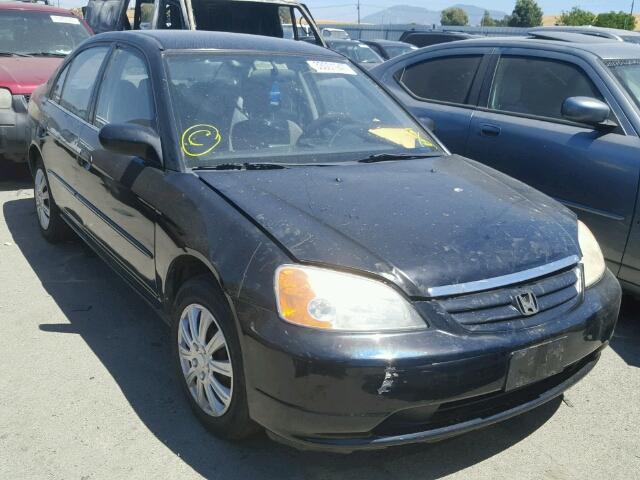 2HGES16551H511467 - 2001 HONDA CIVIC LX BLACK photo 1