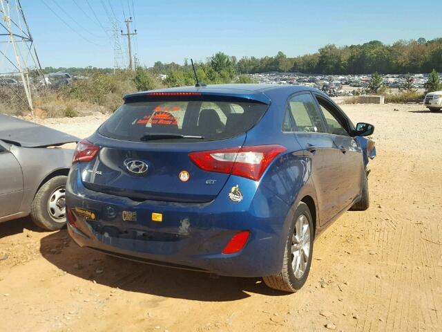 KMHD35LH4FU245162 - 2015 HYUNDAI ELANTRA GT BLUE photo 4