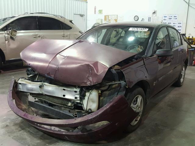 1G8AF52F63Z147273 - 2003 SATURN ION LEVEL MAROON photo 2