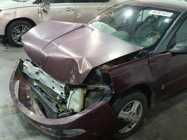 1G8AF52F63Z147273 - 2003 SATURN ION LEVEL MAROON photo 9