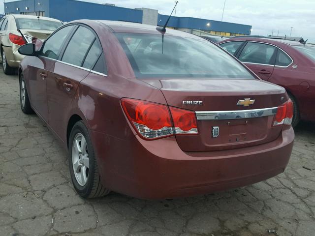 1G1PF5SC9C7214166 - 2012 CHEVROLET CRUZE LT RED photo 3