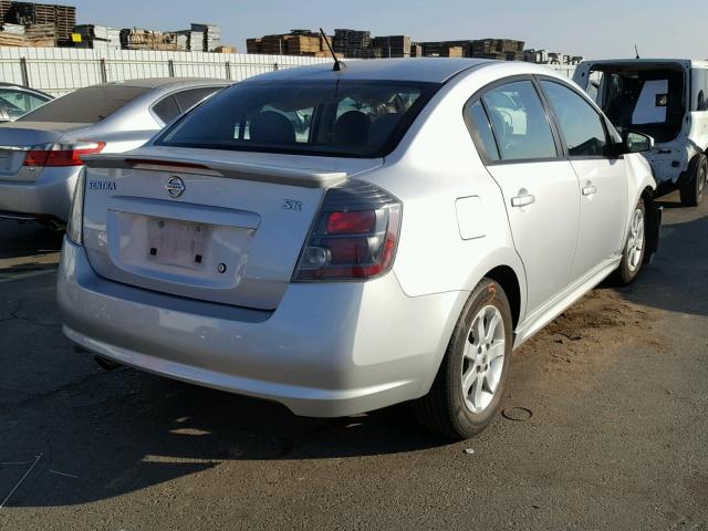 3N1AB6AP6BL701115 - 2011 NISSAN SENTRA 2.0 SILVER photo 4