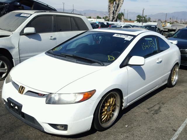 2HGFG21548H705078 - 2008 HONDA CIVIC SI WHITE photo 2