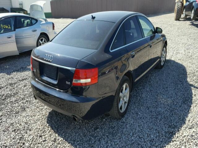 WAUAH74F47N015938 - 2007 AUDI A6 3.2 BLUE photo 4