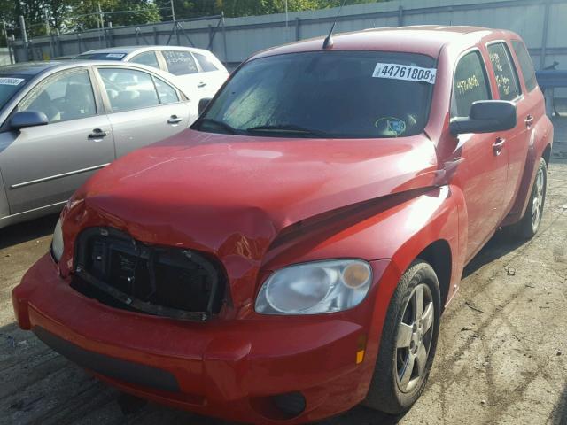 3GNCA13D18S659571 - 2008 CHEVROLET HHR LS RED photo 2
