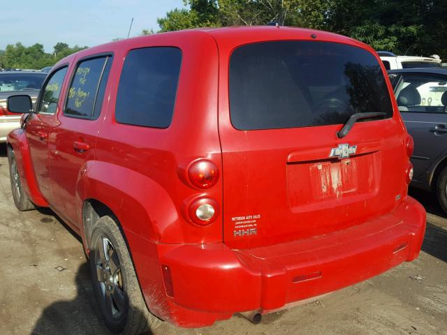 3GNCA13D18S659571 - 2008 CHEVROLET HHR LS RED photo 3