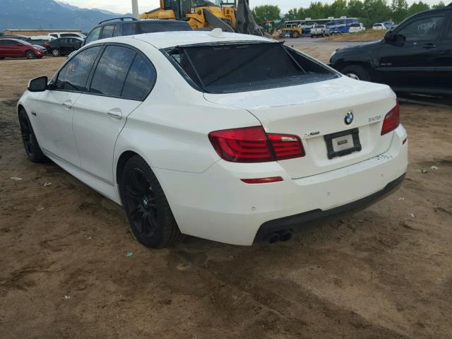 WBAXH5C57DD114925 - 2013 BMW 528 XI WHITE photo 3