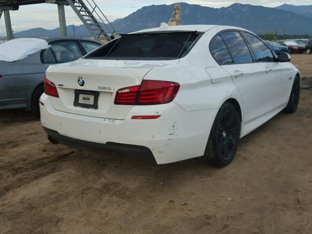 WBAXH5C57DD114925 - 2013 BMW 528 XI WHITE photo 4