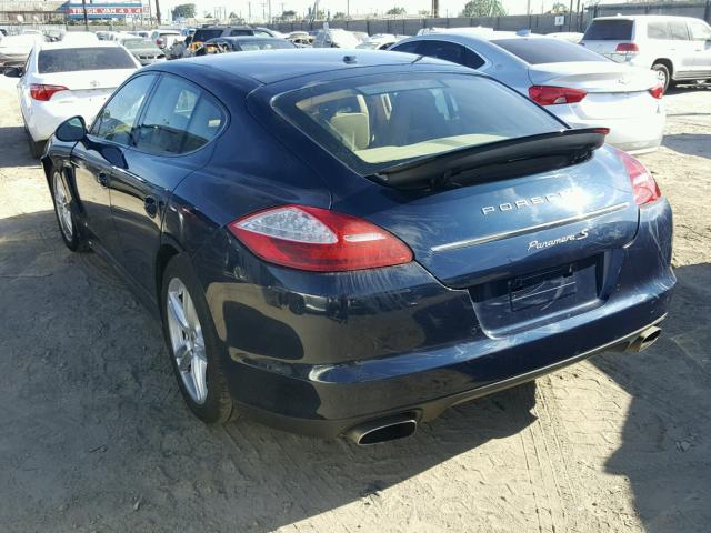 WP0AA2A79BL012528 - 2011 PORSCHE PANAMERA 2 BLUE photo 3