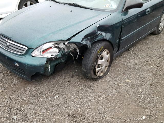 2HGEJ6615XH541378 - 1999 HONDA CIVIC BASE 绿色 照片 9