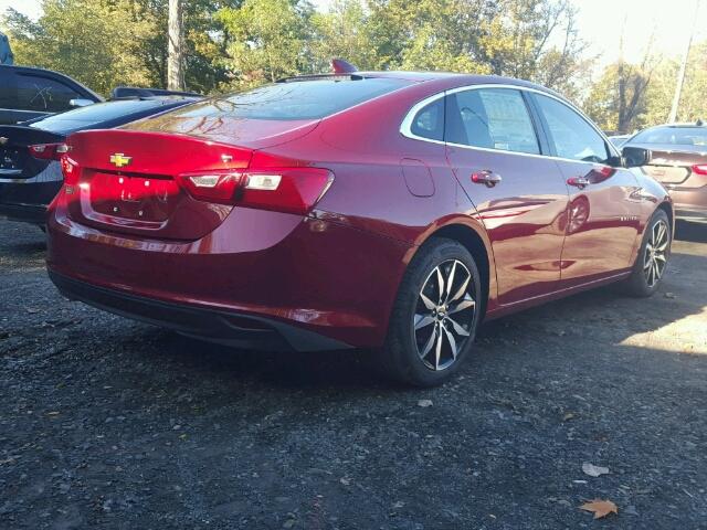 1G1ZD5ST0JF115821 - 2018 CHEVROLET MALIBU LT BURGUNDY photo 4
