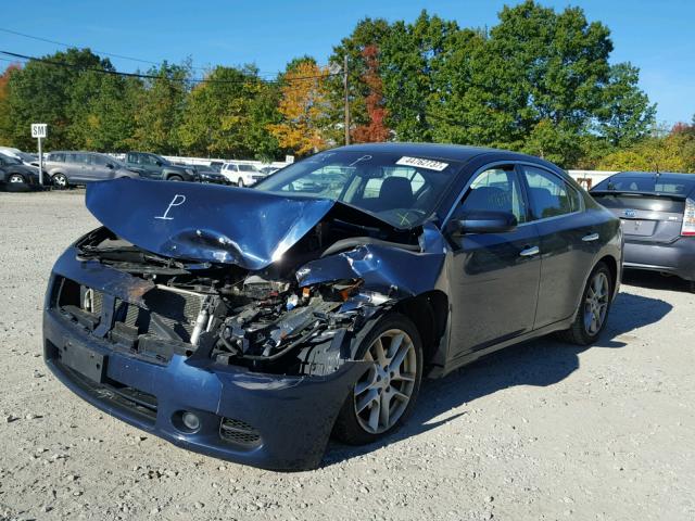 1N4AA5AP3DC801364 - 2013 NISSAN MAXIMA S BLUE photo 2