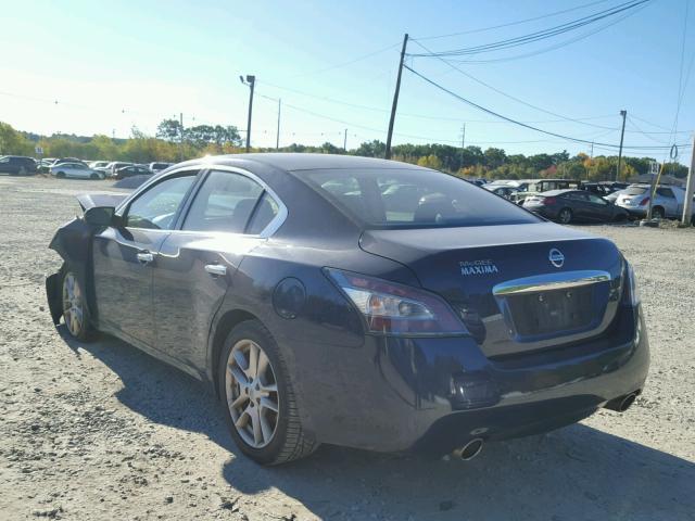 1N4AA5AP3DC801364 - 2013 NISSAN MAXIMA S BLUE photo 3