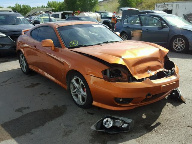 KMHHN65F56U206092 - 2006 HYUNDAI TIBURON GT ORANGE photo 1