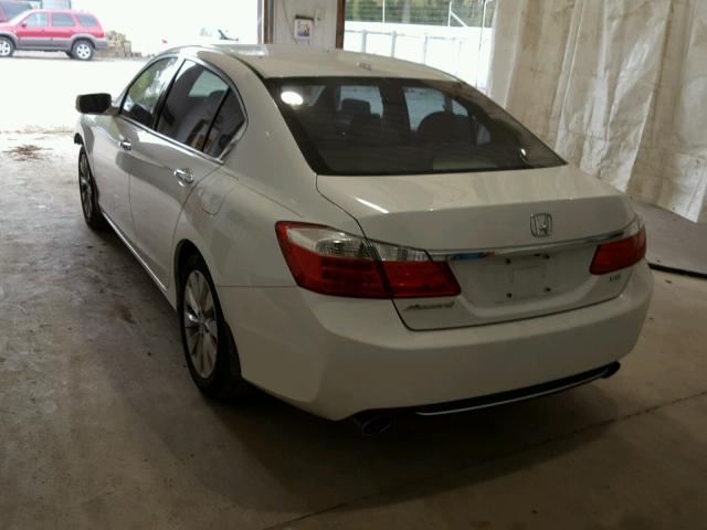 1HGCR3F85DA005214 - 2013 HONDA ACCORD EXL WHITE photo 3