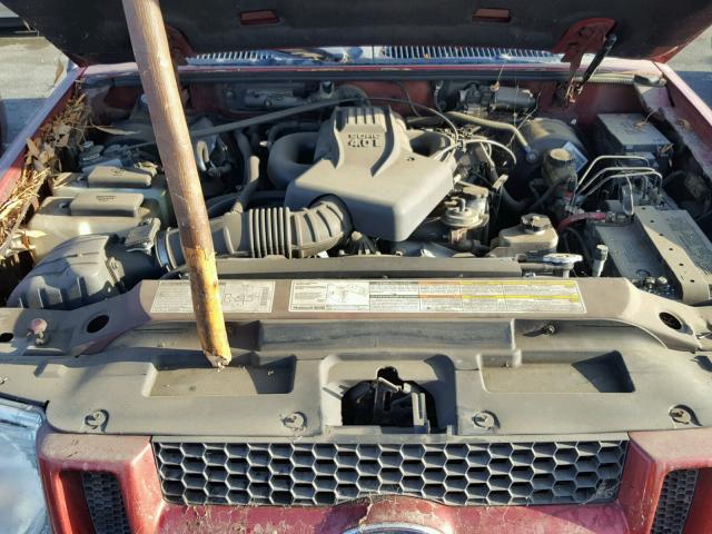 1FMYU60E21UA76721 - 2001 FORD EXPLORER S RED photo 7