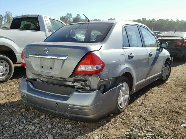 3N1BC1AP3AL422269 - 2010 NISSAN VERSA S SILVER photo 4