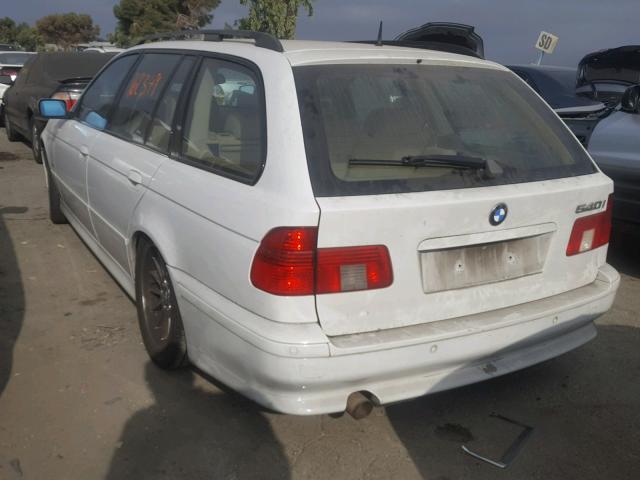 WBADR63421GN91706 - 2001 BMW 540 IT AUT WHITE photo 3