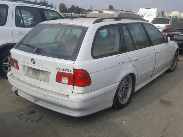WBADR63421GN91706 - 2001 BMW 540 IT AUT WHITE photo 4