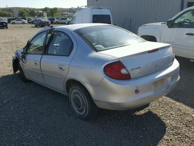 1P3ES46C11D102569 - 2001 PLYMOUTH NEON BASE 银色 照片 3