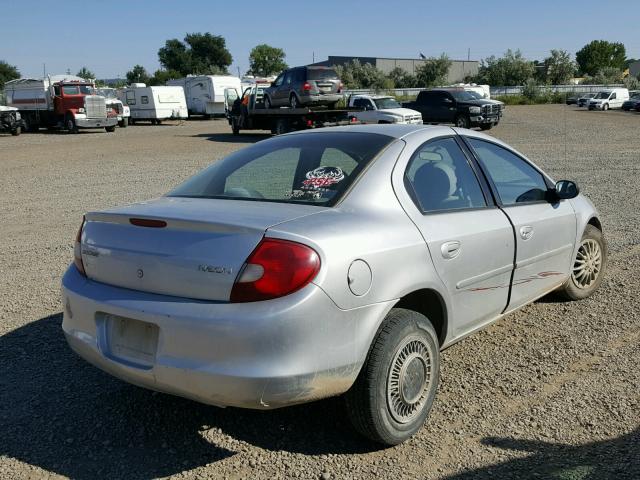 1P3ES46C11D102569 - 2001 PLYMOUTH NEON BASE 银色 照片 4