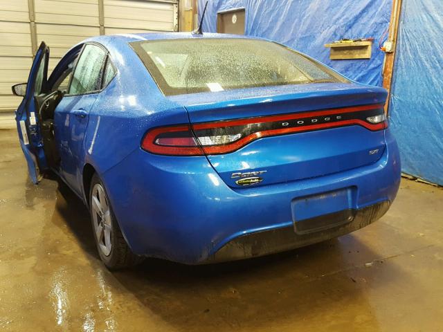 1C3CDFBBXGD564054 - 2016 DODGE DART BLUE photo 3