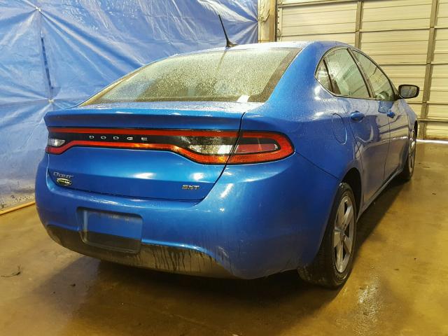 1C3CDFBBXGD564054 - 2016 DODGE DART BLUE photo 4