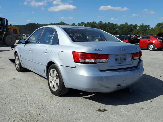 5NPET46C07H234450 - 2007 HYUNDAI SONATA GLS SILVER photo 3