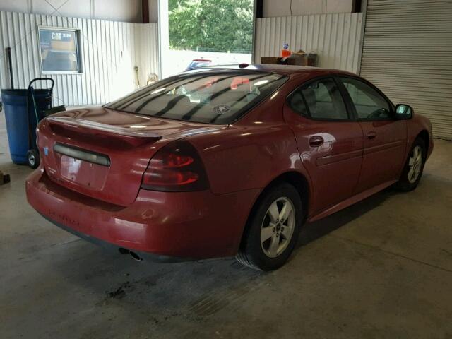 2G2WP552261248278 - 2006 PONTIAC GRAND PRIX RED photo 4