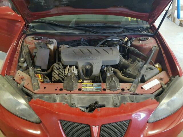 2G2WP552261248278 - 2006 PONTIAC GRAND PRIX RED photo 7