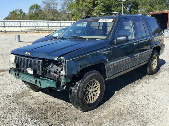 1J4GZ78Y8RC267884 - 1994 JEEP GRAND CHER GREEN photo 2