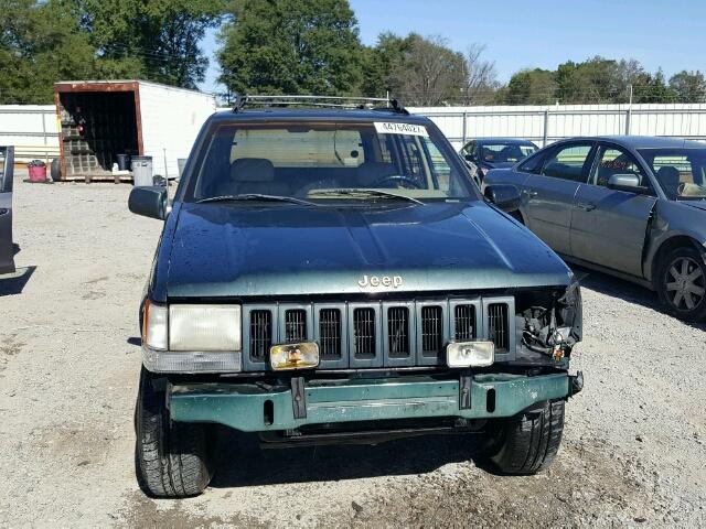 1J4GZ78Y8RC267884 - 1994 JEEP GRAND CHER GREEN photo 9