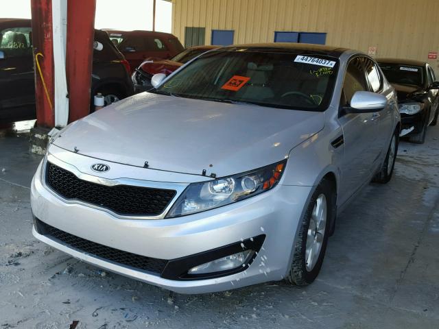KNAGN4A7XB5111029 - 2011 KIA OPTIMA GRAY photo 2