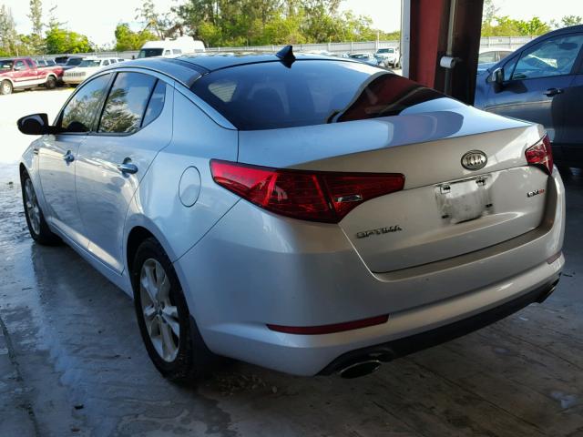 KNAGN4A7XB5111029 - 2011 KIA OPTIMA GRAY photo 3