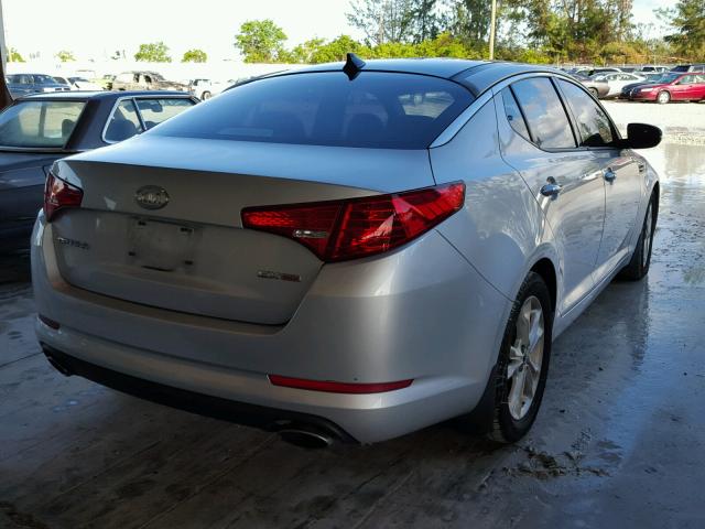 KNAGN4A7XB5111029 - 2011 KIA OPTIMA GRAY photo 4