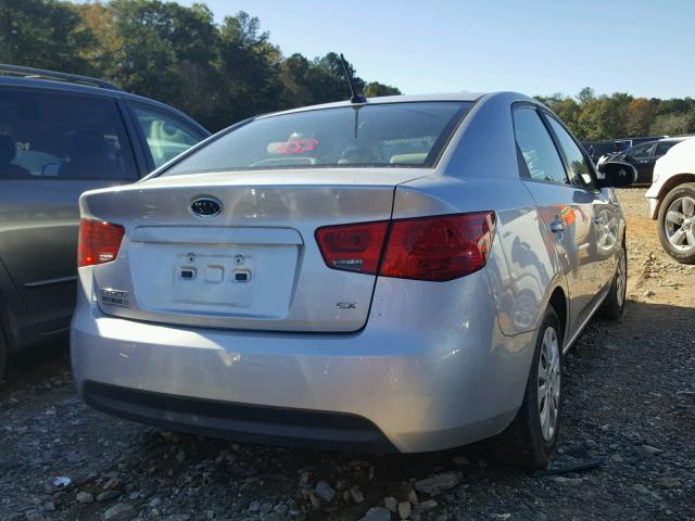 KNAFU4A29B5891446 - 2011 KIA FORTE SILVER photo 4