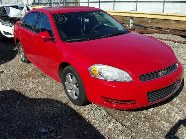 2G1WT57K891210832 - 2009 CHEVROLET IMPALA RED photo 1