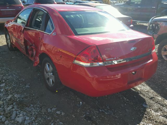 2G1WT57K891210832 - 2009 CHEVROLET IMPALA RED photo 3